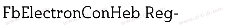 FbElectronConHeb Reg字体转换